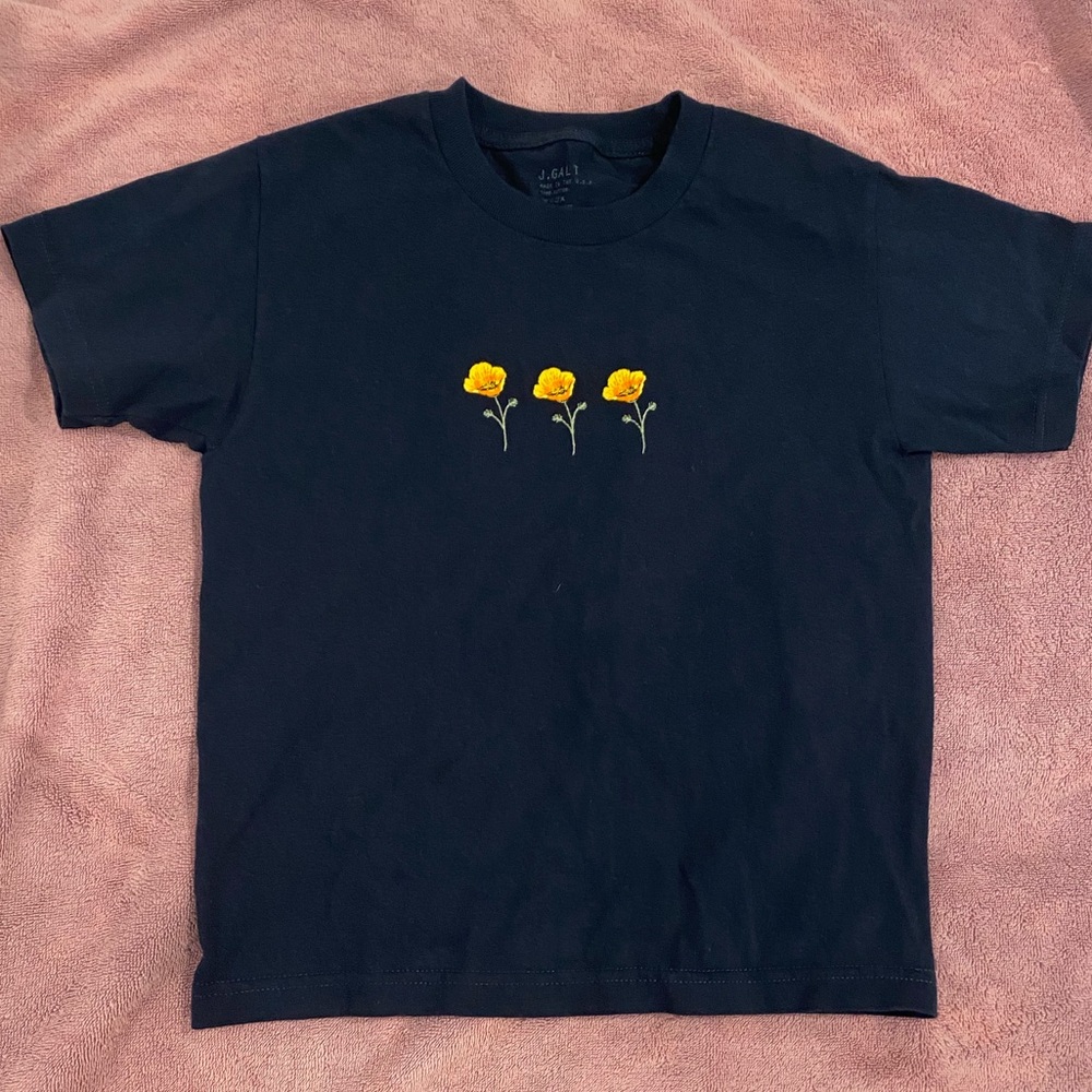 John Galt | Ashlyn Top [Poppy in Navy Blue]